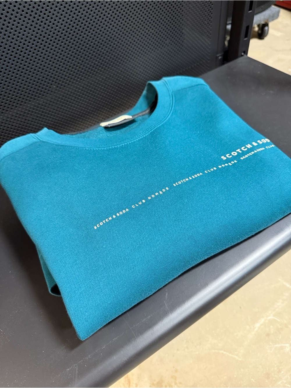 Scotch & Soda Teal Crewneck Sweatshirt - Men's